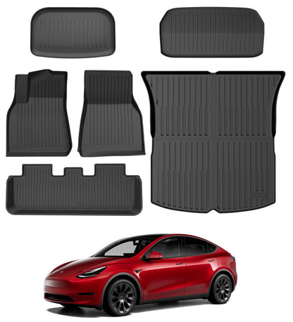 All-Weather Floor Mats — Compatible with Tesla Model Y (3D/eco line ruber)
